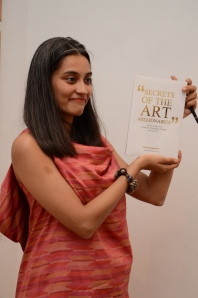 Launching my book, Secrets of the Art Millionires with Anil Dharker in Goa